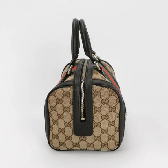 Gucci Vintage Web Boston Bag GG Canvas - Picture 4 of 10